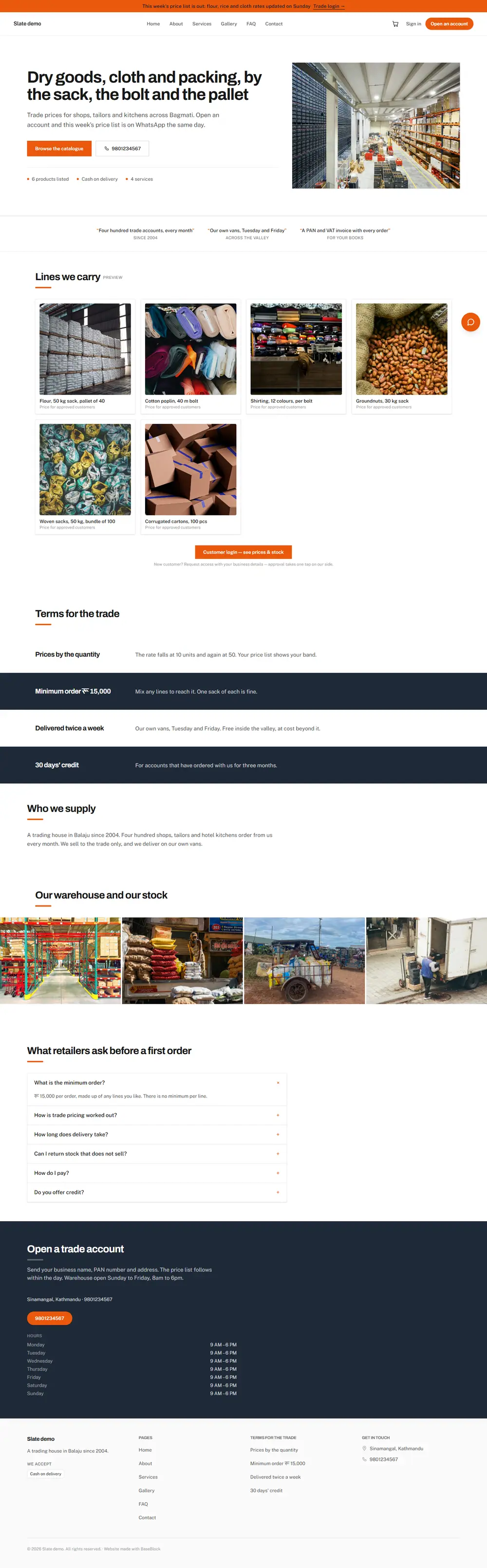 The Slate theme in its Depot style
